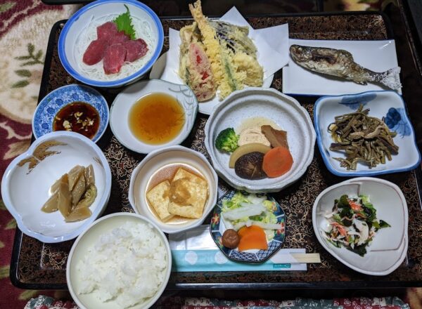 湯西川温泉　清水屋旅館　夕食
