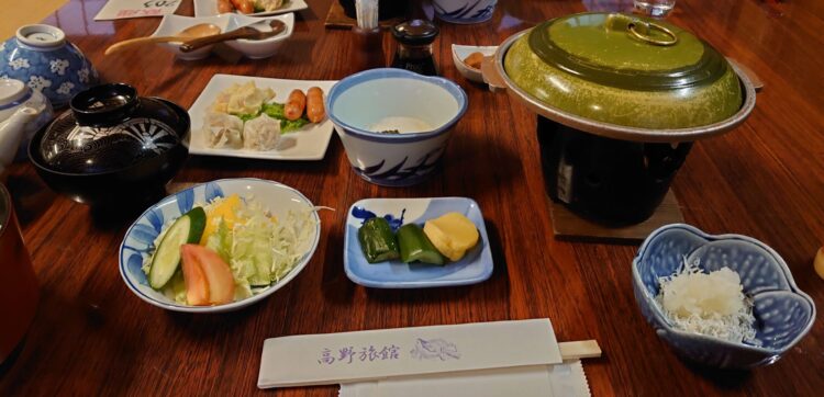 湯西川温泉高野旅館　朝食