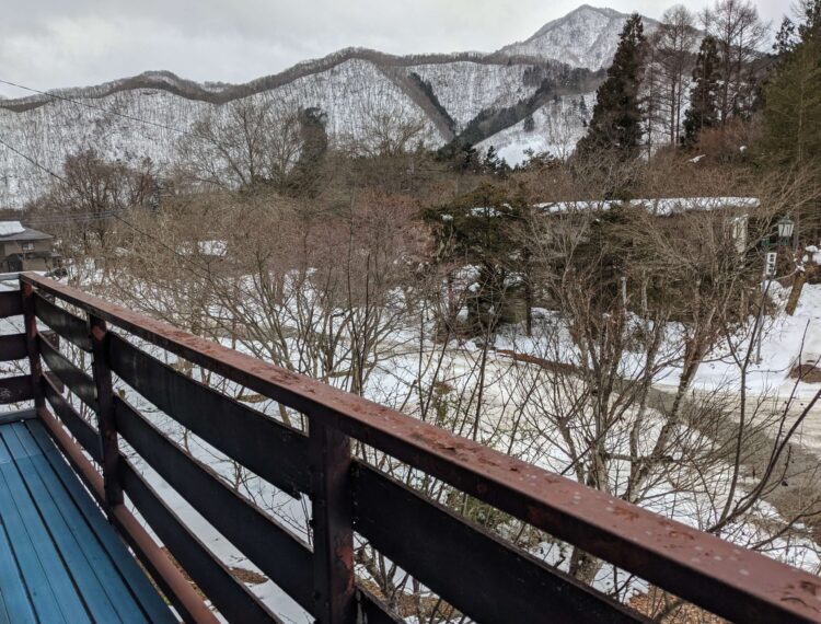 湯西川温泉高野旅館　部屋からの景色